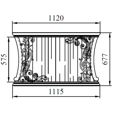 Зеркало навесное Тэсоро ГМ 6392. Фото