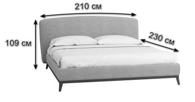 Кровать с ортопедическим основанием и ящиком 1.8 Сканди Лайт_Беж фото Кровать с ортопедическим основанием и ящиком 1.8 Сканди Лайт_Беж. Фото