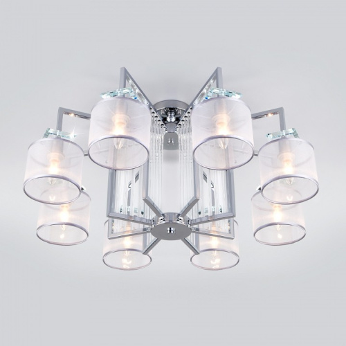 Потолочная люстра Eurosvet Fargo 60108/8 хром. Фото №2