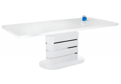 Стол стеклянный Plas 140 super white фото Стол стеклянный Plas 140 super white. Фото №2