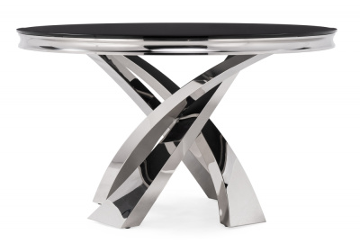 Стол стеклянный Komin 1 черный. Фото №4