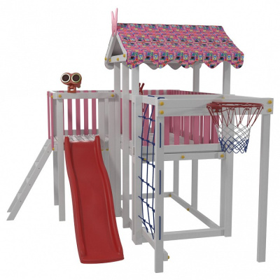 Комплекс игровой ДК5Р, розовый, серый. Фото