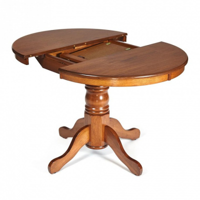 Стол NAVARRESE (mod. E-R36R+12AV NMO-2A) дерево гевея/мдф, 90+30х76см, rustic oak (дуб). Фото