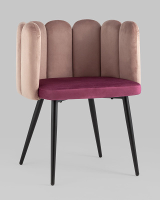 Кресло Карнавал пыльно-розовое/бордо фото Кресло Карнавал пыльно-розовое/бордо. Фото №3