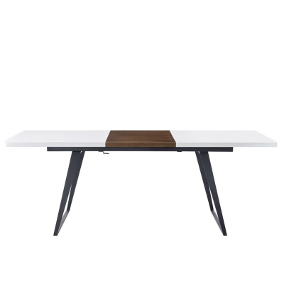 Стол DT-93B белый матовый/орех. Фото №3