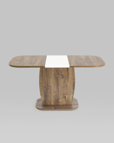 Стол Barrel 110-145*70 дуб Ка/белый. Фото №6