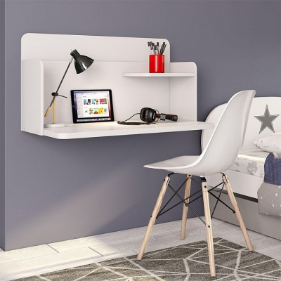 Стол навесной Polini Kids Mirum, белый. Фото