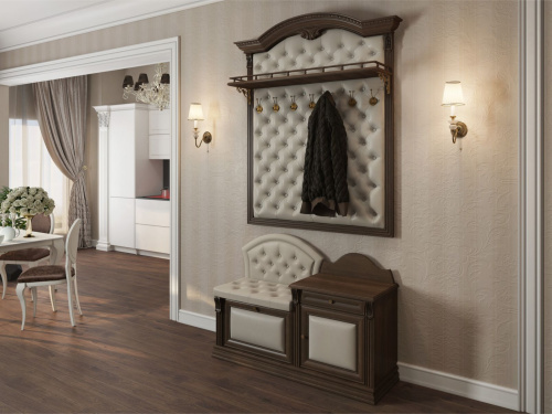 Вешалка настенная Б 5.8-10 с обувницей Б 5.11-4. Фото №1