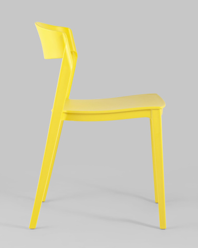Стул Moris пластик желтый. Фото №4
