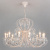 Подвесная люстра Eurosvet Alda 3305/12 белый с золотом/прозрачный хрусталь Strotskis. Фото №2