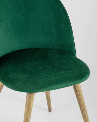 Стул Лион велюр с ромбами зеленый. Фото №9