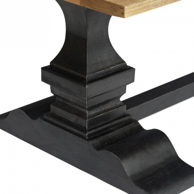 Стол обеденный Secret de Maison BLACK LABEL (mod. RD-001A) дерево акация, манго, мдф, высота 80см, столешница: ширина 110см, длина 220см, че. Фото