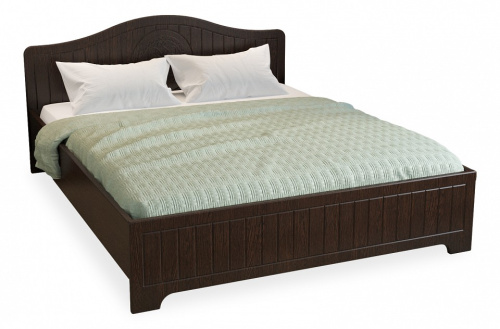 кровать 2000*1600 Монблан МБ-603К с ламелями и комплектом опор орех шоколадный. Фото №1