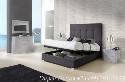 Тумба прикроватная DUPEN М-102 серебро. Фото №2