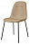 Стул C-1101 бежевый/матовый черный