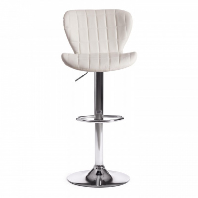 Стул барный AVIONIC (mod. KY712A) металл/экокожа, 45*53*86-107 см, белый/хром (поставляется по 2 шт) фото Стул барный AVIONIC (mod. KY712A) металл/экокожа, 45*53*86-107 см, белый/хром (поставляется по 2 шт). Фото №2