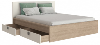 кровать 2000*1600 Анастасия АН-22К (с ящиками) дуб роше/мисандея стоун фото кровать 2000*1600 Анастасия АН-22К (с ящиками) дуб роше/мисандея стоун. Фото №3