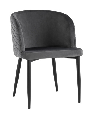 Стул Оскар велюр серый. Фото