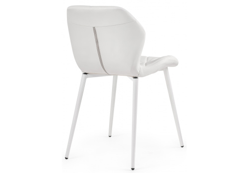 Стул Вальд экокожа белый / белый глянец. Фото №4